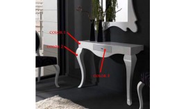 Consola Recibidor de diseño con Patas en Haya y cajón Ref L126000