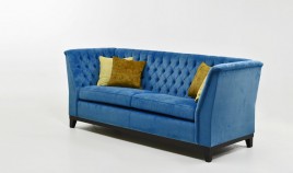 PT11000 Sofá Clásico con acabado capitoné disponible en 4, 3 y 2 Plazas