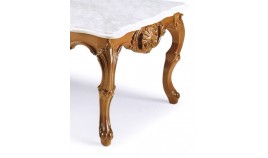 PT21000 Mesa de centro clásica con tapa en marmol Italiano