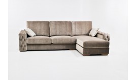 PT25000 Sofá chaiselongue clásico con capitoné disponible en 4, 3 y 2 Plazas