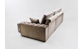 PT25000 Sofá chaiselongue clásico con capitoné disponible en 4, 3 y 2 Plazas