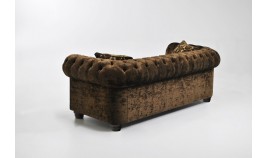 PT27100 Sofá clásico Chester con capitone en 3, 2 y 1 Plazas, disponible tambien con rinconera