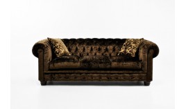 PT27100 Sofá clásico Chester con capitone en 3, 2 y 1 Plazas, disponible tambien con rinconera