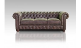 PT27300 Sofá Chester con capitone y tachuelas en 3, 2 y 1 Plazas, disponible tambien con rinconera