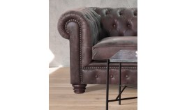 PT27300 Sofá Chester con capitone y tachuelas en 3, 2 y 1 Plazas, disponible tambien con rinconera