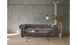 PT27300 Sofá Chester con capitone y tachuelas en 3, 2 y 1 Plazas, disponible tambien con rinconera