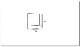 Espejo clásico disponible en diferentes colores Ref MCH10008