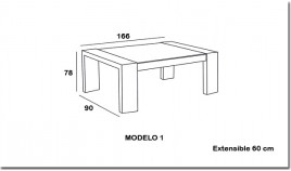 Mesa de Comedor extensible Clásica Ref H10011