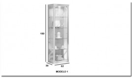 Vitrina con leds Ref H10146