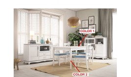 Mesa de Comedor fija fabricada en madera de Pino Ref JI10004