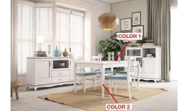 Mesa de Comedor Extensible fabricada en madera de Pino Ref JI10006