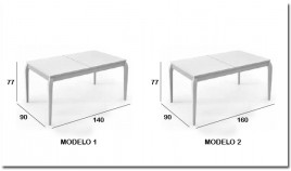 Mesa de Comedor Extensible fabricada en madera de Pino Ref JI10006