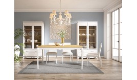 Mesa de Comedor Extensible fabricada en madera de Pino Ref JI10007