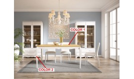 Mesa de Comedor Extensible fabricada en madera de Pino Ref JI10007