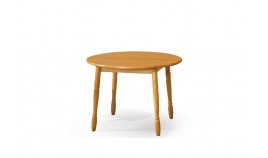 Mesa de Comedor redonda Extensible fabricada en madera de Pino Ref JI10013