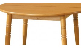 Mesa de Comedor redonda Extensible fabricada en madera de Pino Ref JI10013