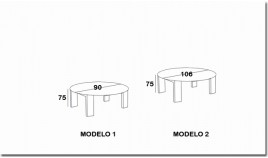 Mesa de Comedor redonda Extensible fabricada en madera de Pino Ref JI10013