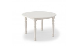 Mesa de Comedor redonda Extensible fabricada en madera de Pino Ref MCJI10015