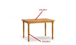 Mesa de Comedor fija fabricada en madera de Pino Ref JI10017