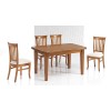 Mesa de Comedor Extensible fabricada en madera de Pino Ref MCJI10019
