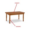 Mesa de Comedor Extensible fabricada en madera de Pino con patas torneadas Ref JI10021