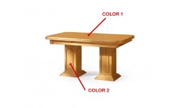 Mesa de Comedor Extensible de estilo Provenzal fabricada en madera de Pino Ref JI10024