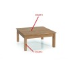 Mesa de Centro fabricada en madera de Pino Ref JI10031