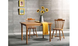 Mesa de Comedor fija fabricada en madera de Pino Ref JI10017