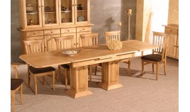 Mesa de Comedor Extensible de estilo Provenzal fabricada en madera de Pino Ref JI10024