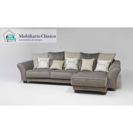 Sofá clásico chaiselongue o rinconera disponible tambien en 4, 3, 2 y 1 Plazas Ref MTPT12000