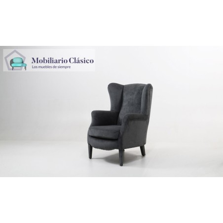 Butaca Clásica con patas de madera de haya Ref MCPT33000