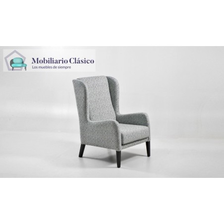 Butaca Clásica con patas de madera de haya Ref MCPT34000