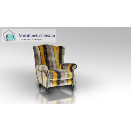 Butaca Clásica con patas en madera de haya Ref MCPT38000