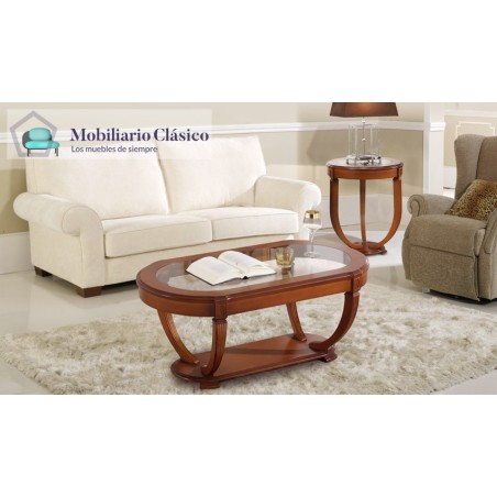 Mesa de Centro ovalada Clásica Ref MCH10031