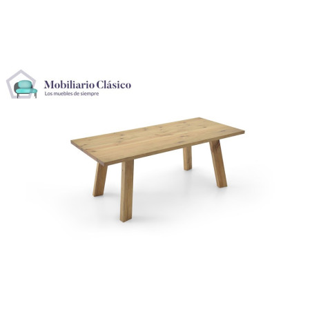 Mesa de Comedor con tapa y patas macizas Ref MCJI10010