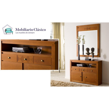 Conjunto taquillón y espejo Ref MCH10132
