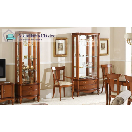 Vitrina Clásica con leds disponible en 2 tamaños Ref MCH10013