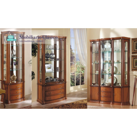 Vitrina Clásica con leds disponible en 3 tamaños Ref MCH10038