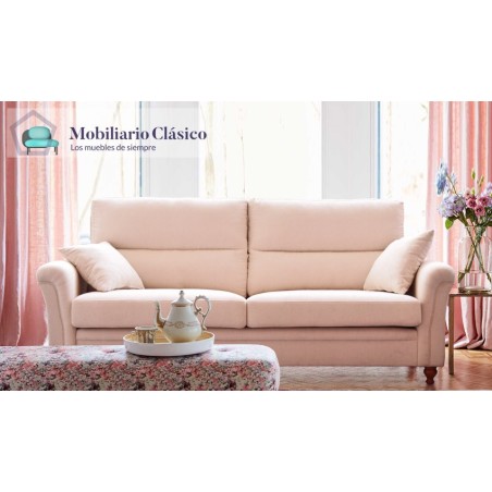 Sofá clásico en 4, 3, 2 y 1 Plazas, disponible tambien con chaiselongue Ref MCPT16200