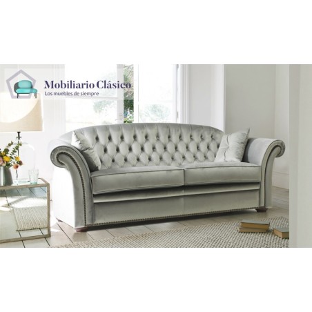 PT23200 Sofá Clásico con acabado capitoné disponible en 4, 3, 2 y 1 Plazas