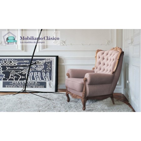 PT22200 Butaca clásica estilo Napoleón disponible tambien en 3 y 2 Plazas