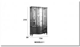 Vitrina Clásica con leds disponible en 2 tamaños Ref H10021