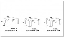 Mesa auxiliar convertible en mesa de Comedor fabricada en Haya Ref MCR79000