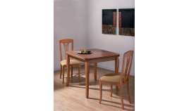 Mesa de comedor cuadrada extensible fabricada en Haya Ref MCR78000