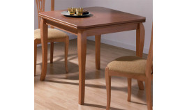 Mesa de comedor cuadrada extensible fabricada en Haya Ref MCR78000