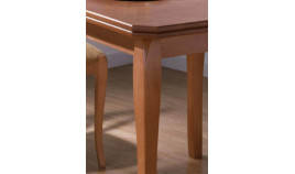 Mesa de comedor cuadrada extensible fabricada en Haya Ref MCR78000