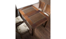 Mesa de Comedor extensible con posibilidad de tapa en madera o cristal Ref MCR74000