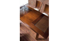 Mesa de Comedor extensible con posibilidad de tapa en madera o cristal Ref MCR74000