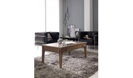 Mesa de centro con posibilidad de tapa en madera o cristal Ref MCR13000