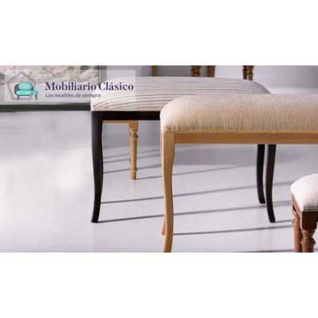 Taburete de comedor tapizado fabricada en madera de haya Ref MCR153000